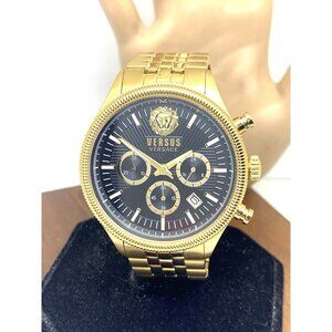 Versus by Versace Men's Watch VSP970421 Chronograph Quartz Gold Steel 45mm